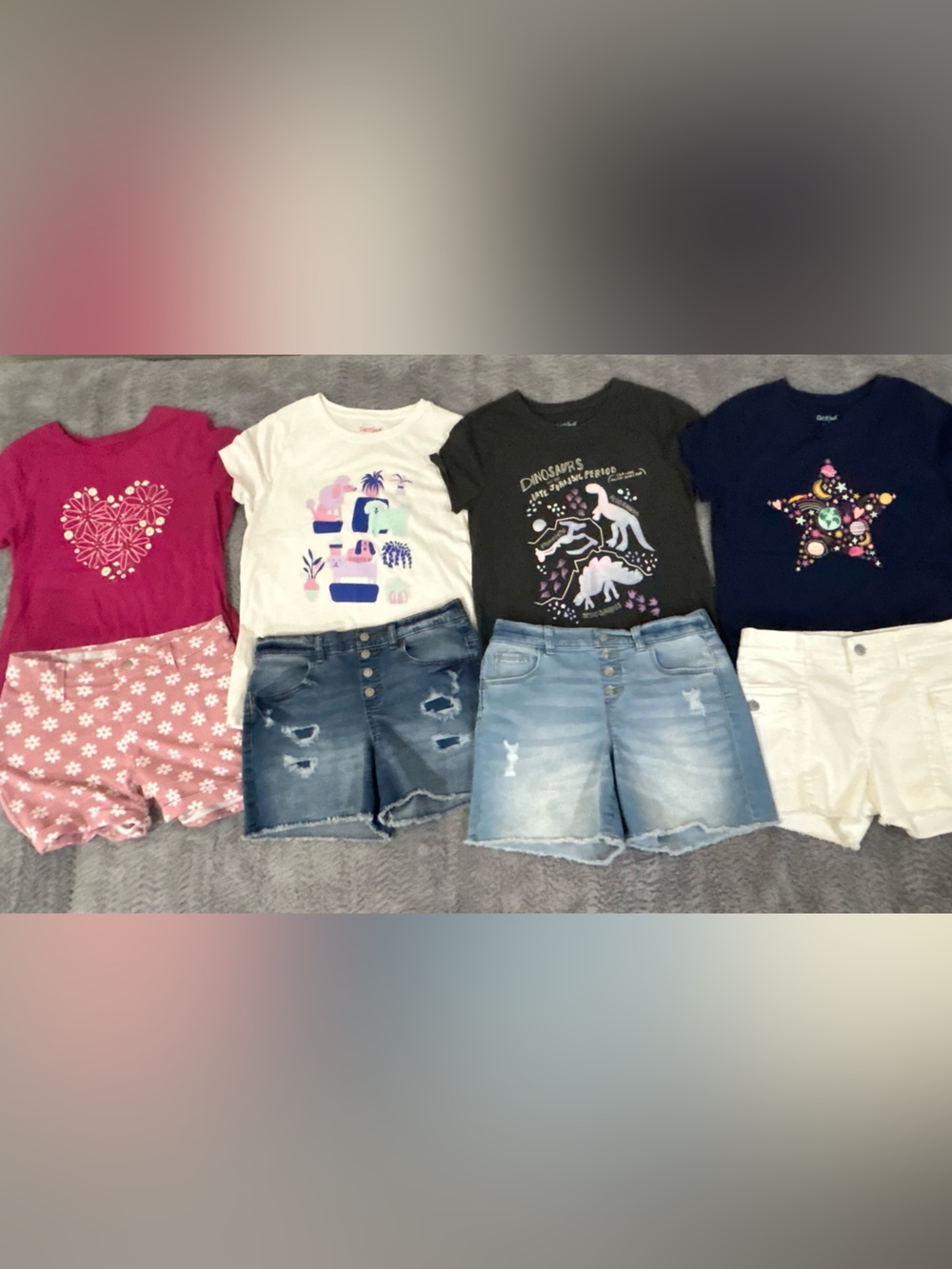 Bundle of Cat & Jack Black Short Sleeve Tees & Shorts (various brands) NWOT